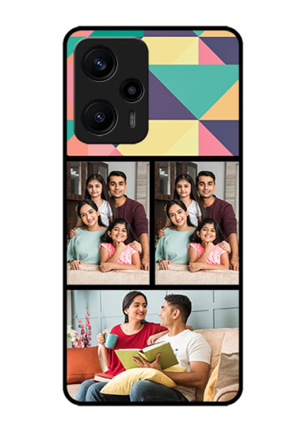 Poco F5 Custom Glass Phone Case - Bulk Pic Upload Design