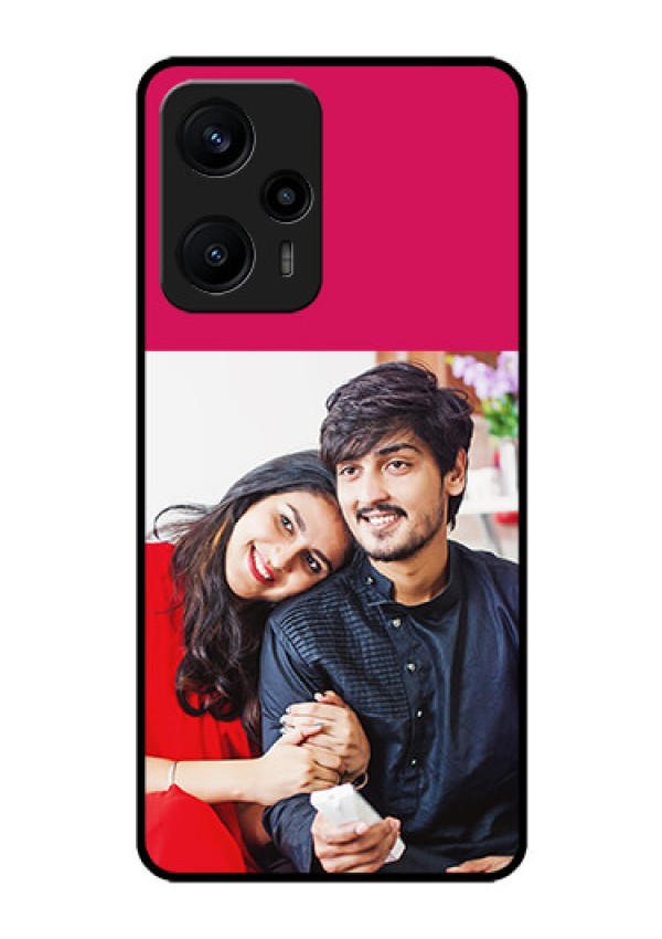 Poco F5 Custom Glass Mobile Case - Anniversary Cover Design