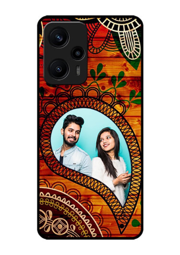 Poco F5 Personalized Glass Phone Case - Abstract Colorful Design