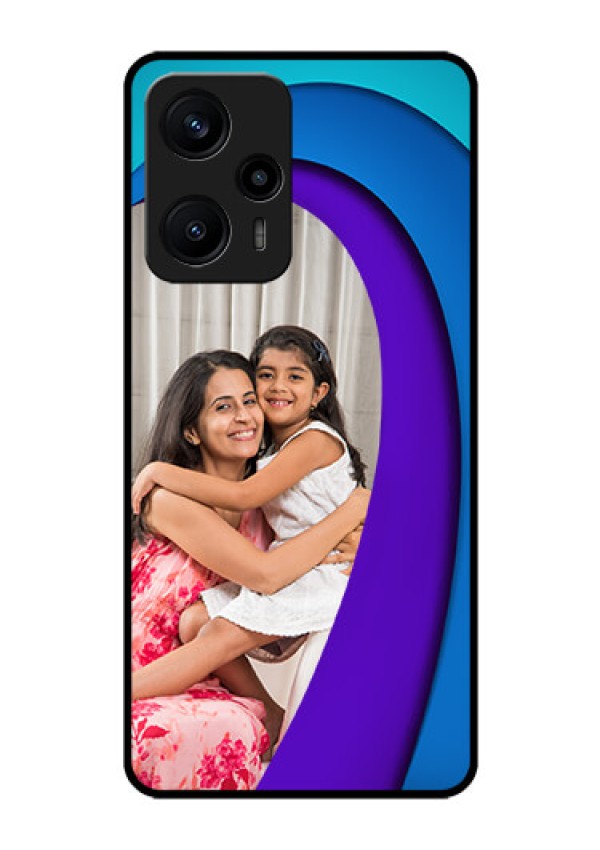 Poco F5 Photo Printing on Glass Case - Simple Pattern Design
