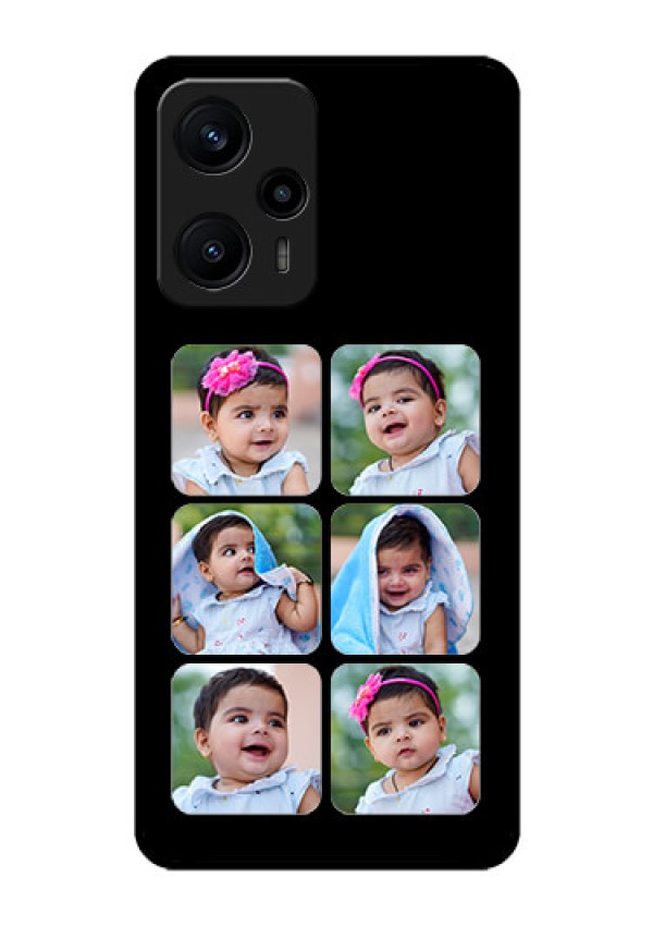 Poco F5 Photo Printing on Glass Case - Multiple Pictures Design