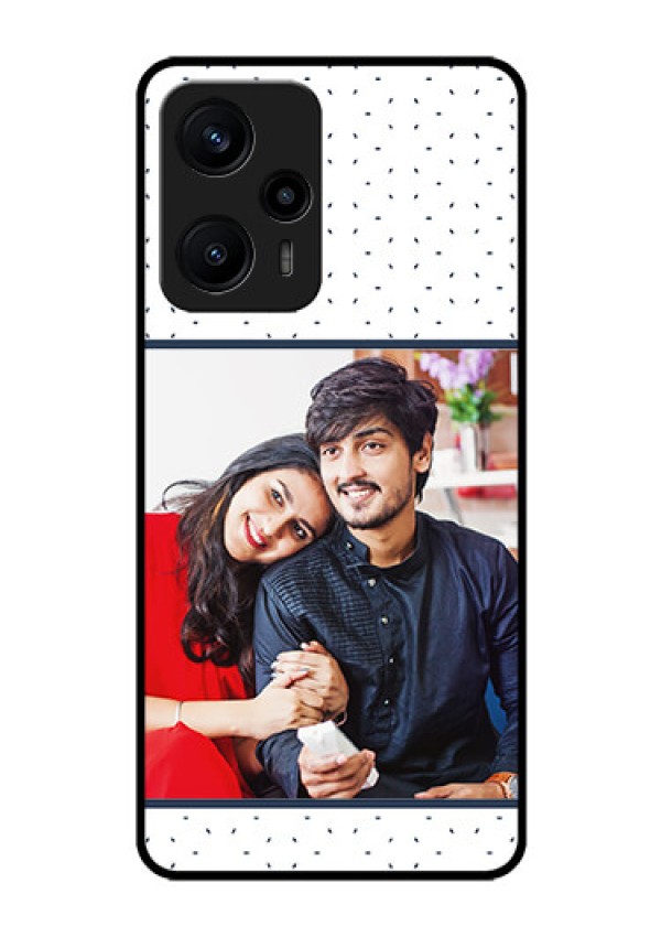 Poco F5 Personalized Glass Phone Case - Premium Dot Design