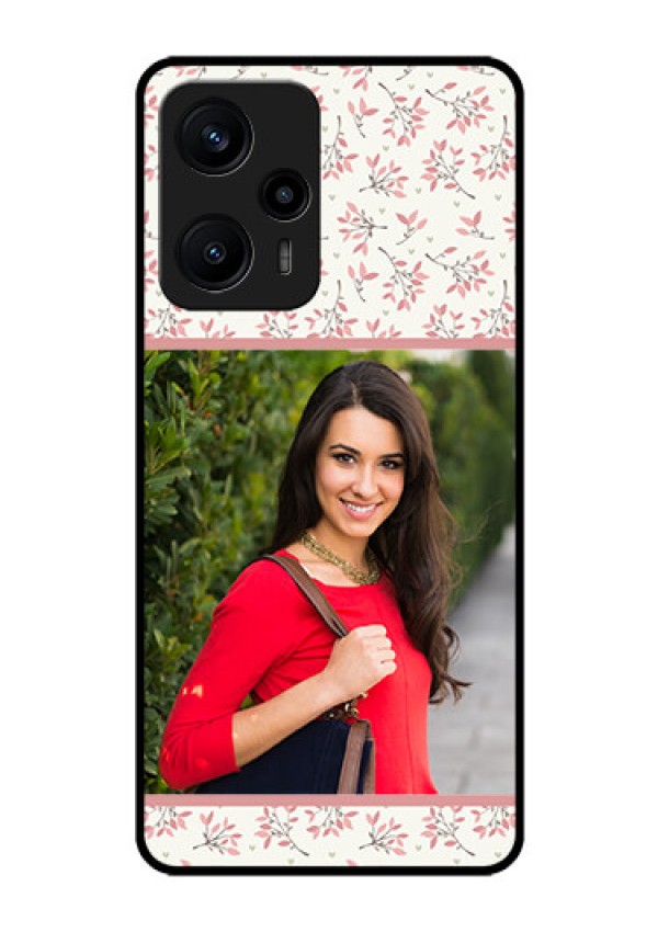 Poco F5 Custom Glass Phone Case - Premium Floral Design