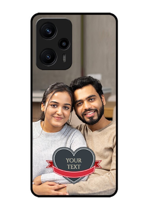 Poco F5 Custom Glass Phone Case - Just Married Couple Design
