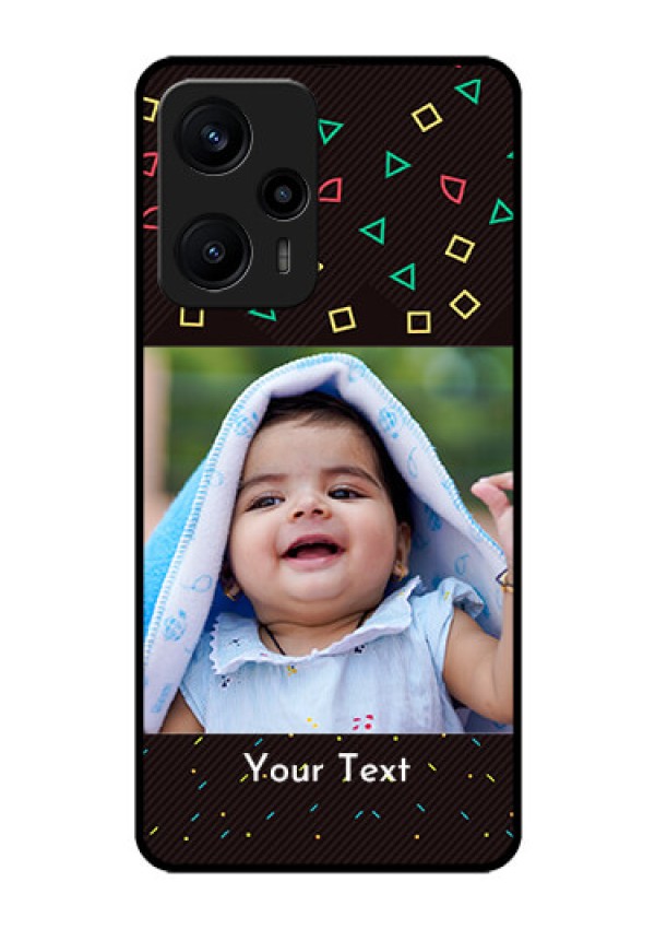 Poco F5 Custom Glass Phone Case - with confetti birthday design