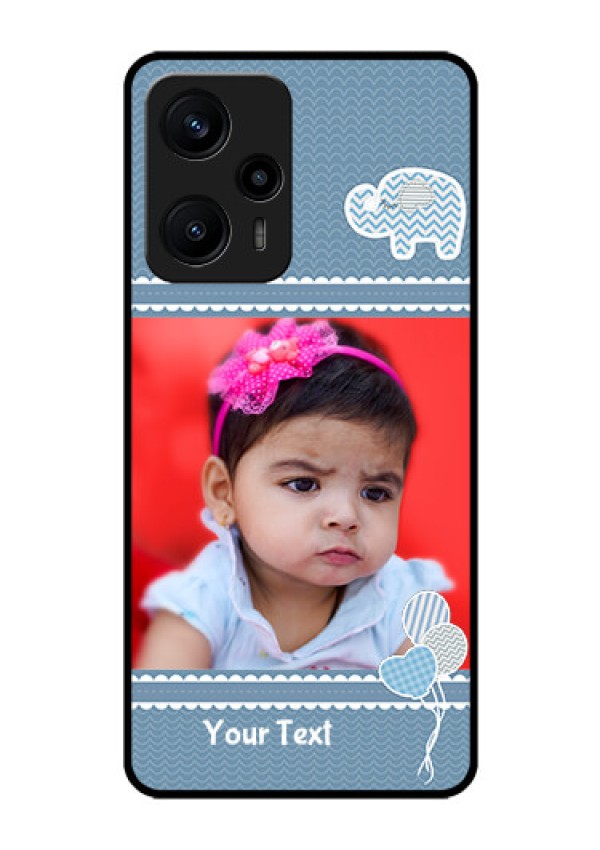Poco F5 Photo Printing on Glass Case - with Kids Pattern Design