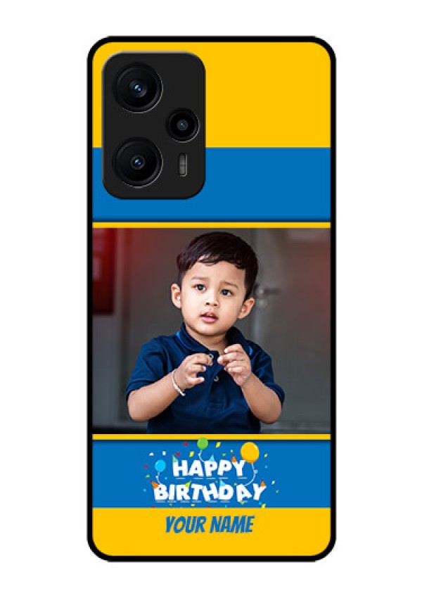 Poco F5 Custom Glass Mobile Case - Birthday Wishes Design