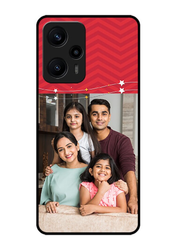 Poco F5 Personalized Glass Phone Case - Happy Family Design