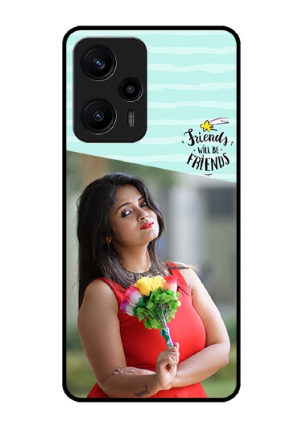 Poco F5 Custom Glass Phone Case - Friends Picture Icon Design