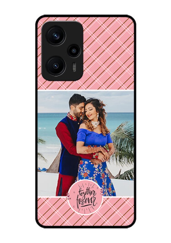 Poco F5 Personalized Glass Phone Case - Together Forever Design