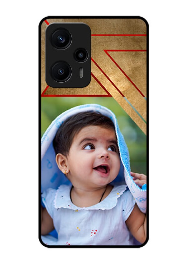 Poco F5 Personalized Glass Phone Case - Gradient Abstract Texture Design