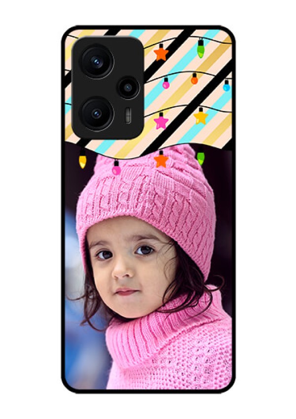 Poco F5 Custom Glass Mobile Case - Lights Hanging Design