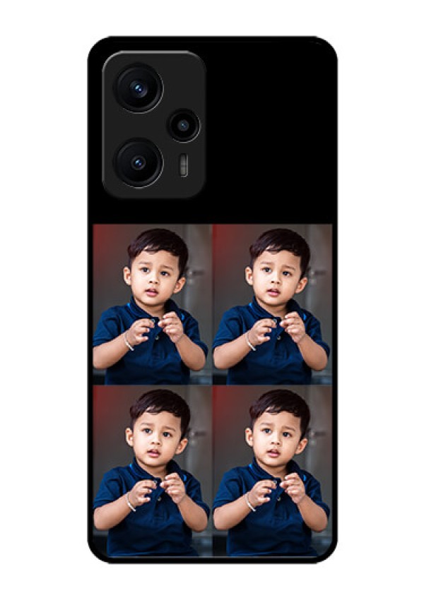 Poco F5 4 Image Holder on Glass Mobile Cover