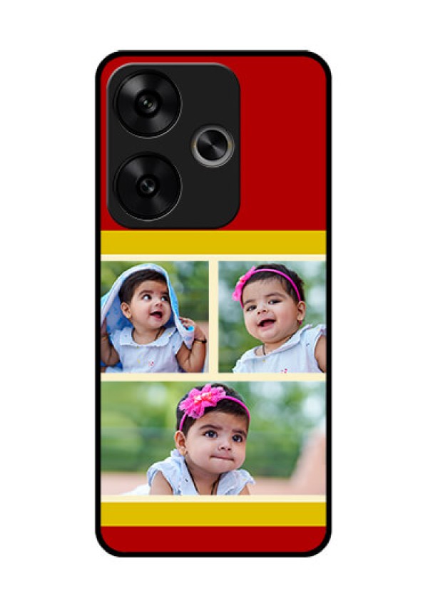 Poco F6 5G Custom Glass Phone CaseMultiple Pic Upload Design