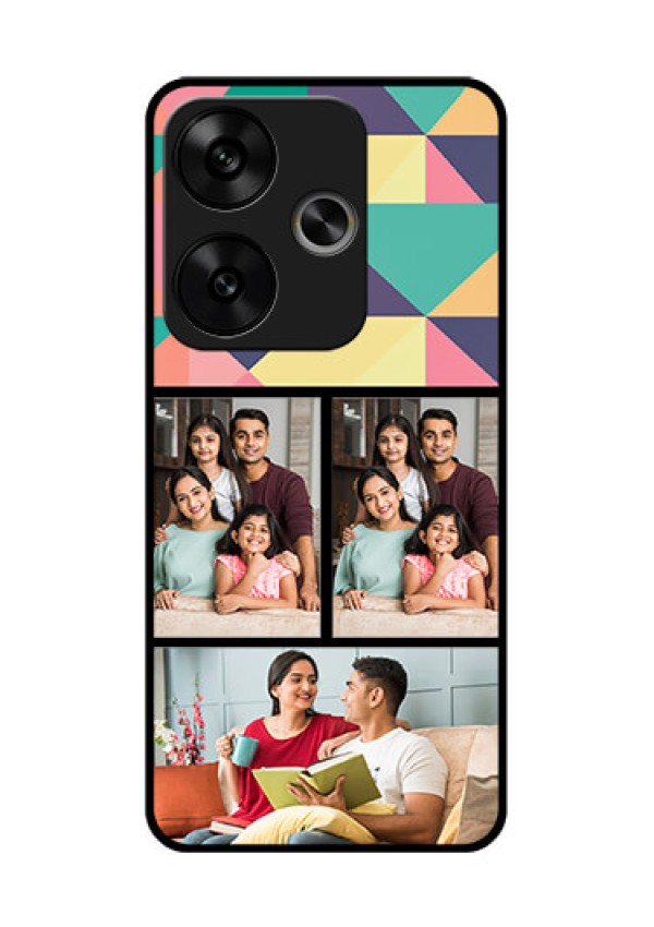 Poco F6 5G Custom Glass Phone CaseBulk Pic Upload Design