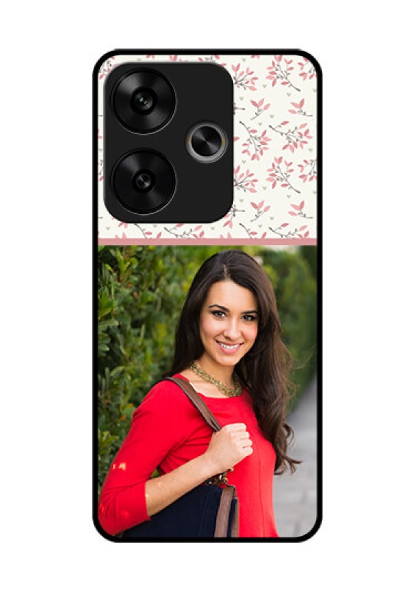 Poco F6 5G Custom Glass Phone CaseStunning Floral Design