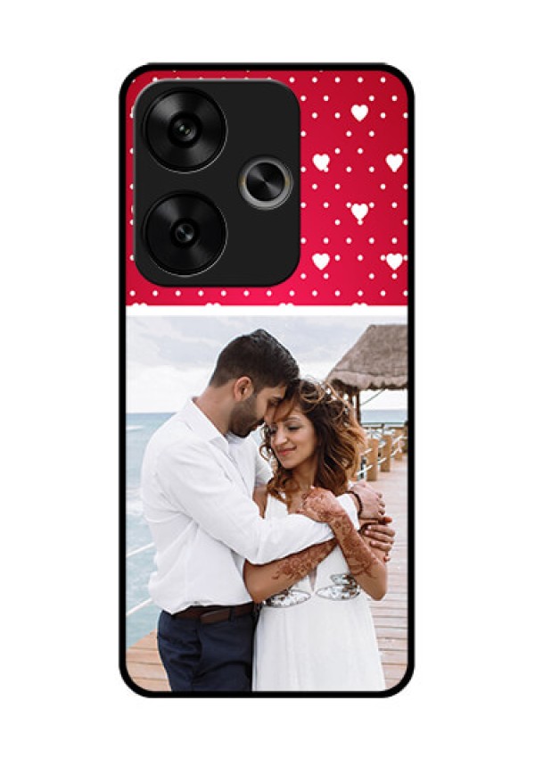 Poco F6 5G Custom Glass Phone CaseHearts Mobile Case Design