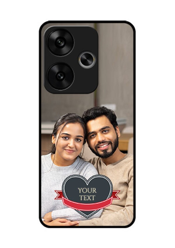 Poco F6 5G Custom Glass Phone CaseJust Married Couple Design