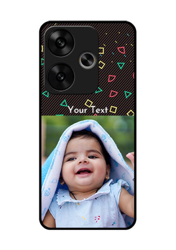 Poco F6 5G Custom Glass Phone CaseWith Confetti Birthday Design