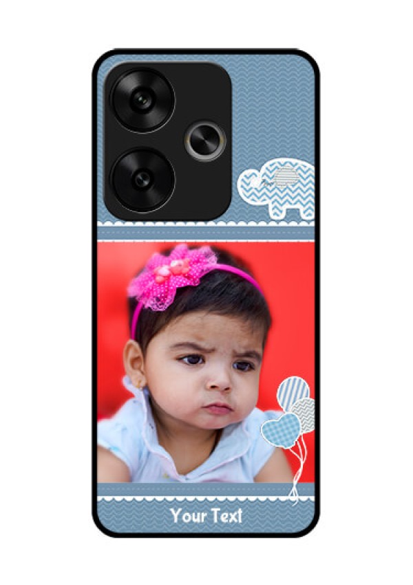 Poco F6 5G Custom Glass Phone CaseWith Kids Pattern Design