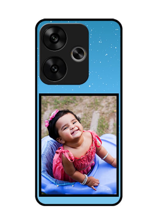 Poco F6 5G Custom Glass Phone CaseWave Pattern Colorful Design