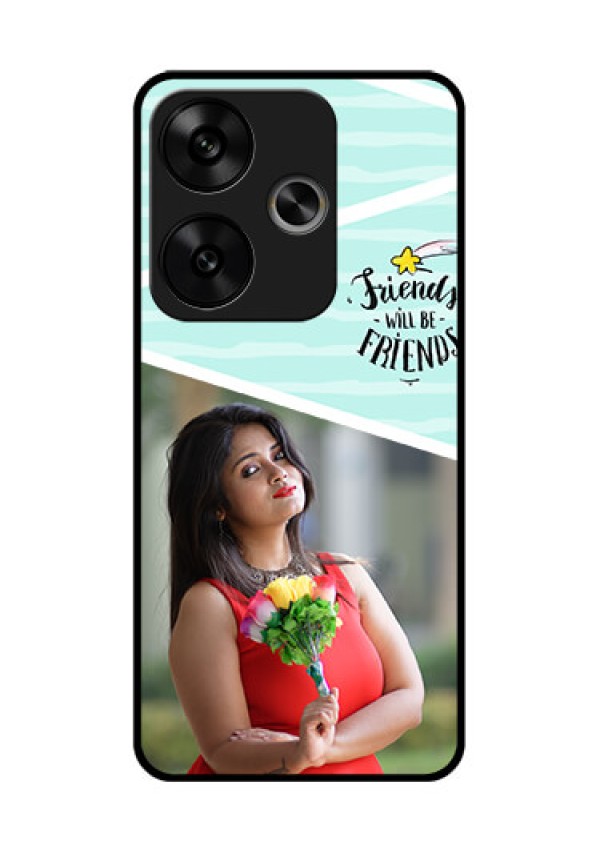 Poco F6 5G Custom Glass Phone CaseFriends Picture Icon Design