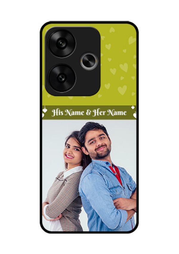 Poco F6 5G Custom Glass Phone CaseYou and Me Heart Design