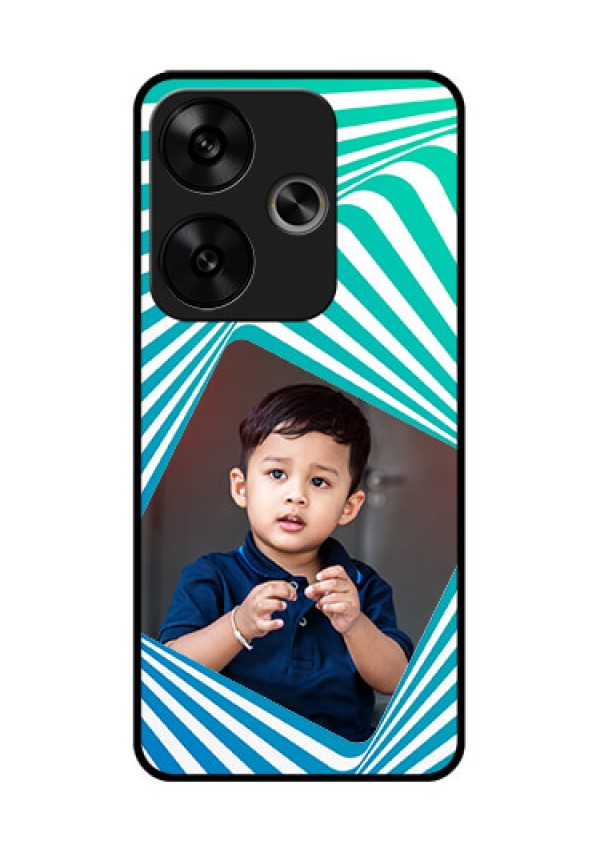 Poco F6 5G Custom Glass Phone CaseAbstract Spiral Design