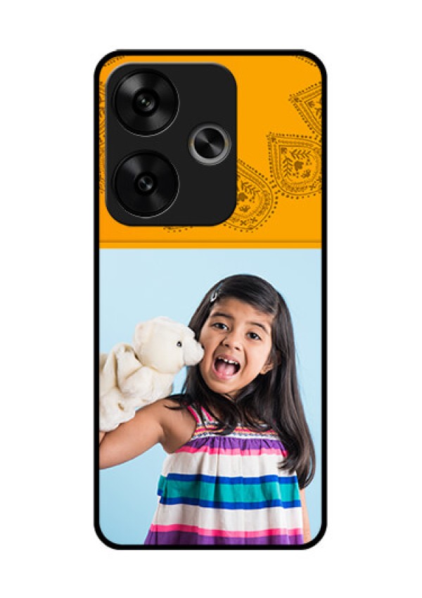 Poco F6 5G Custom Glass Phone CasePhoto Wedding Design
