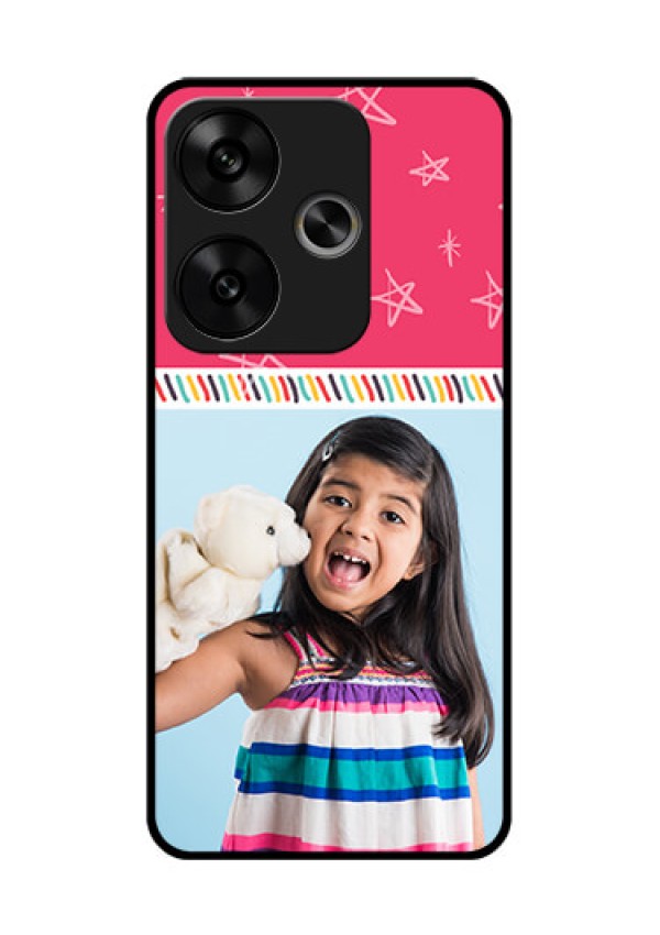 Poco F6 5G Custom Glass Phone CaseLine Art Design
