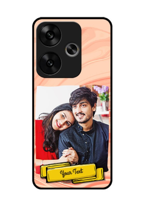 Poco F6 5G Custom Glass Phone CaseMarble Texture Design