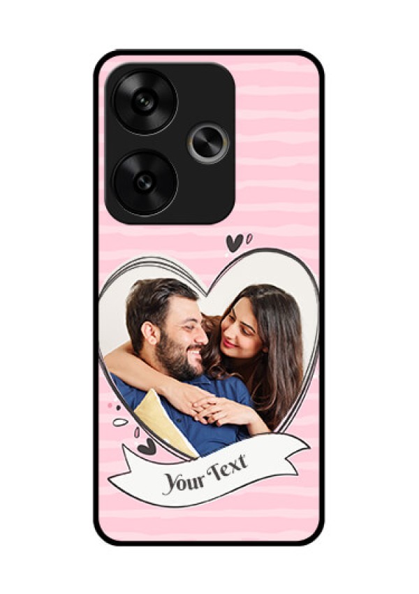 Poco F6 5G Custom Glass Phone CaseVintage Heart Design
