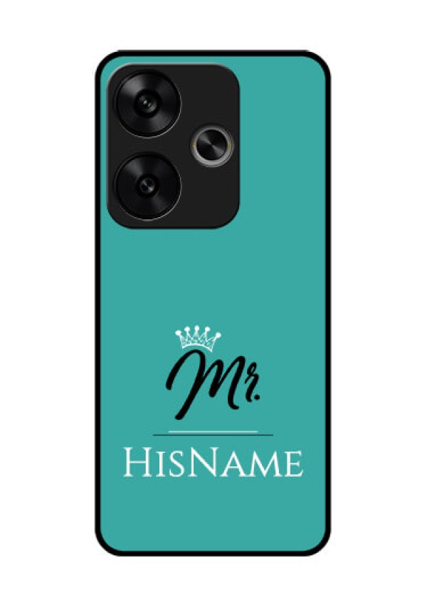 Poco F6 5G Custom Glass Phone CaseMr With Name Design