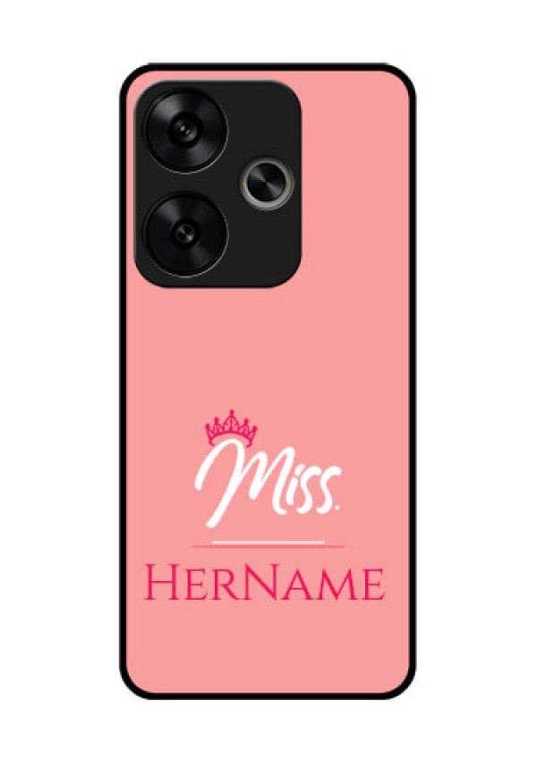 Poco F6 5G Custom Glass Phone CaseMrs With Name Design