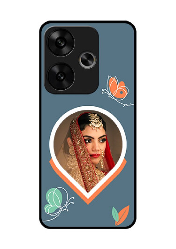 Poco F6 5G Custom Glass Phone CaseDroplet Butterflies Design