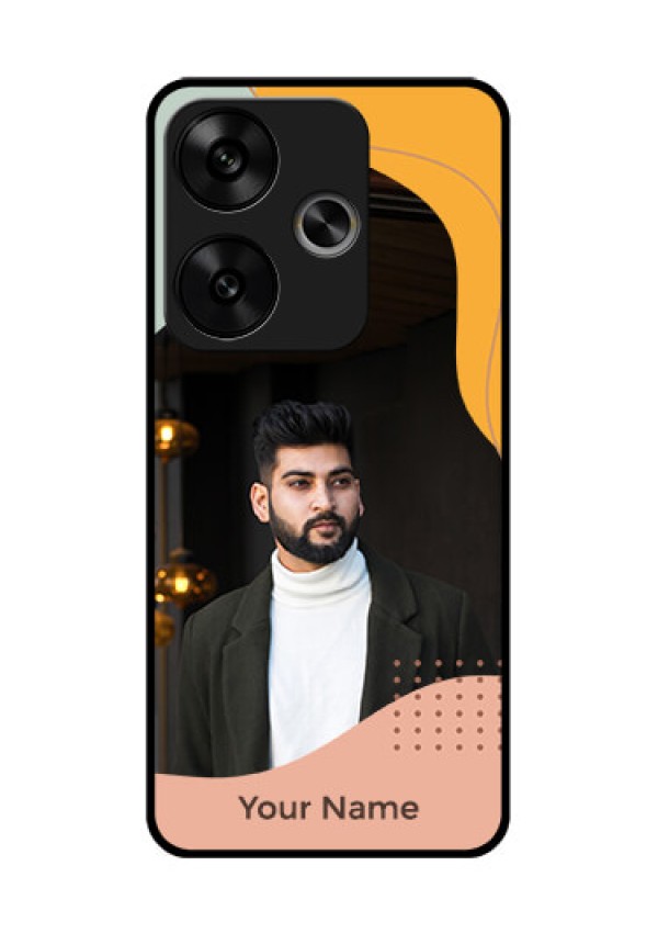 Poco F6 5G Custom Glass Phone CaseTri - Coloured Overlay Design