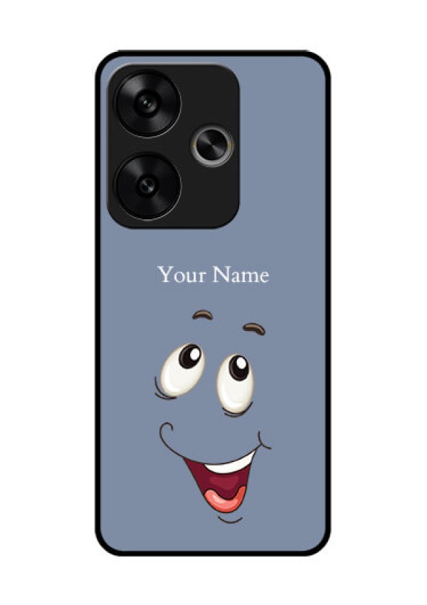 Poco F6 5G Custom Glass Phone CaseLaughing Cartoon Face Design