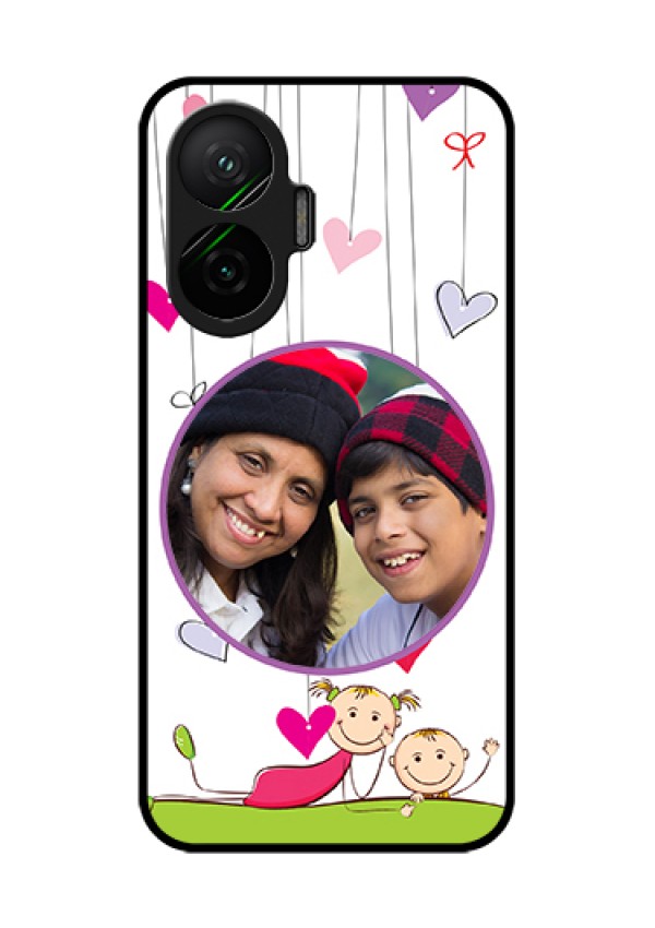 Poco F7 5G Custom Glass Phone Case - Cute Kids Phone Case Design