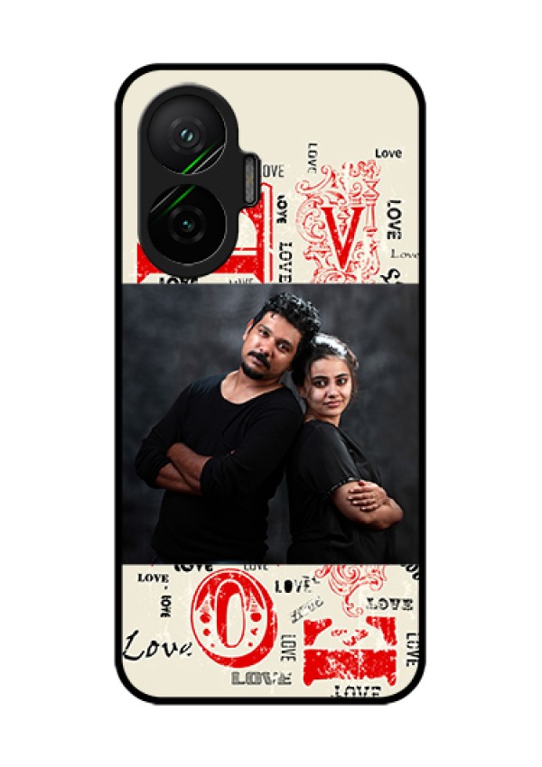 Poco F7 5G Custom Glass Phone Case - Trendy Love Design Case