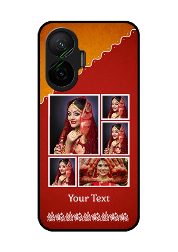 Poco F7 5G Custom Glass Phone Case - Wedding Pic Upload Design
