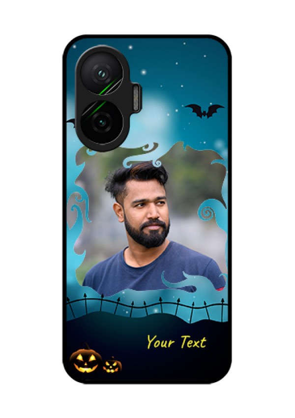 Poco F7 5G Custom Glass Phone Case - Halloween Frame Design