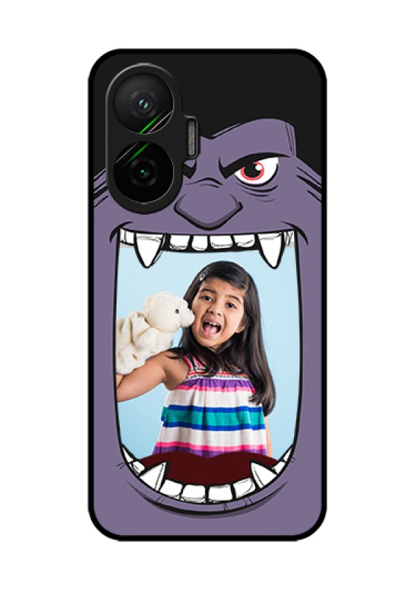 Poco F7 5G Custom Glass Phone Case - Angry Monster Design
