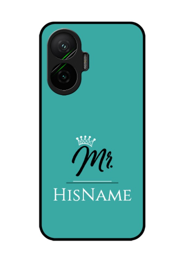 Poco F7 5G Custom Glass Phone Case - Mr With Name Design