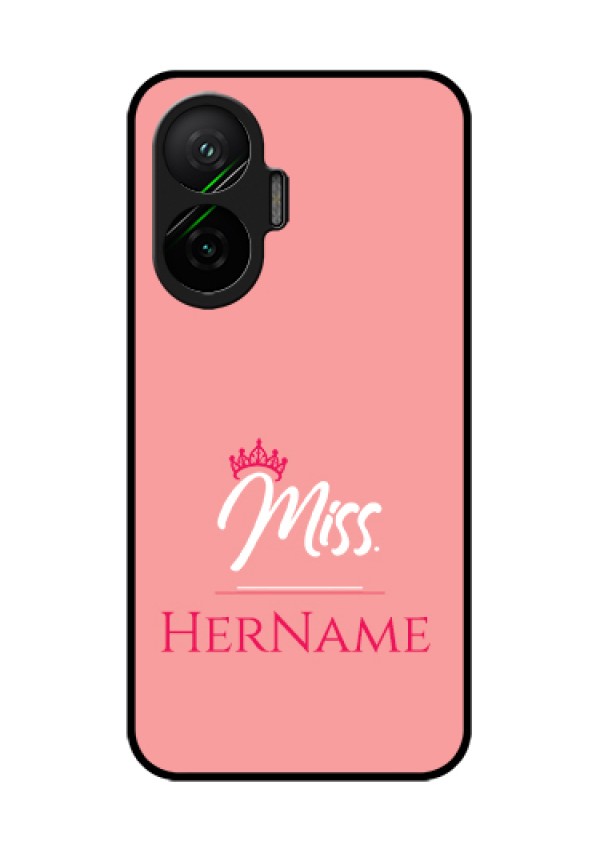 Poco F7 5G Custom Glass Phone Case - Mrs With Name Design