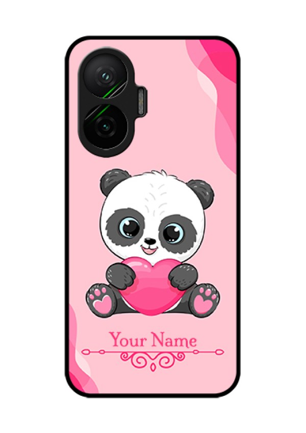 Poco F7 5G Custom Glass Phone Case - Cute Panda Design