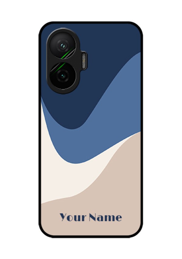 Poco F7 5G Custom Glass Phone Case - Abstract Drip Art Design