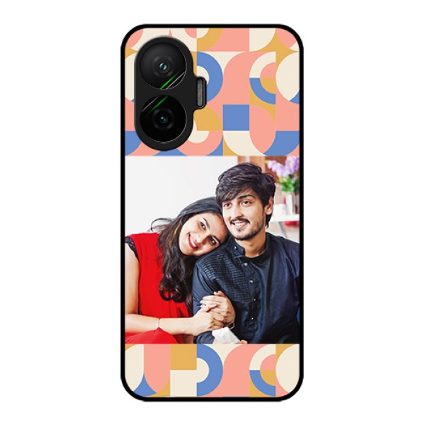 Poco F7 5G Custom Glass Phone Case - Semi - Circle Maze Pattern Design
