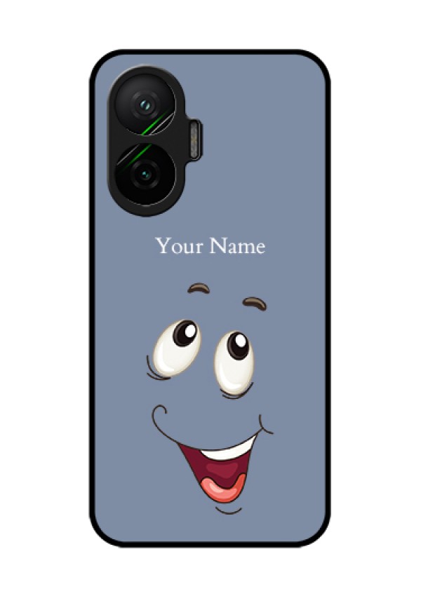 Poco F7 5G Custom Glass Phone Case - Laughing Cartoon Face Design