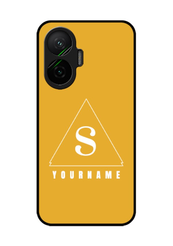 Poco F7 5G Custom Glass Phone Case - Simple Triangle Design