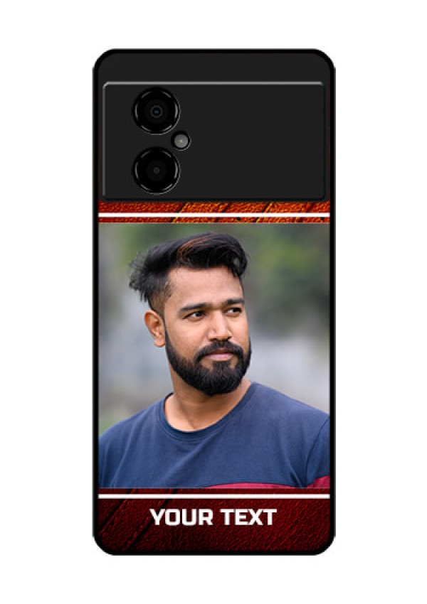 Poco M4 5G Personalized Glass Phone Case - Leather Phone Case Design